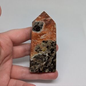 Indonesian Bloodstone / Money Agate Genuine Crystal Tower‎